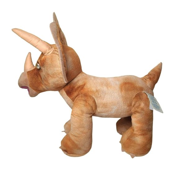 Build A Bear Workshop BAB Triceratops Brown Plush Dinosaur 14” Stuffed Animal - Picture 3 of 8